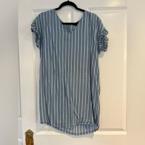 Blue and White Stripe 1250 C Dress size Medium